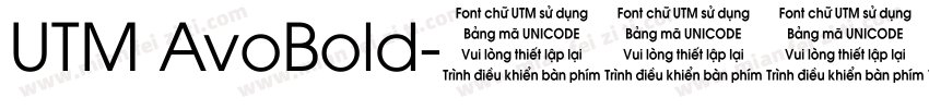 UTM AvoBold字体转换